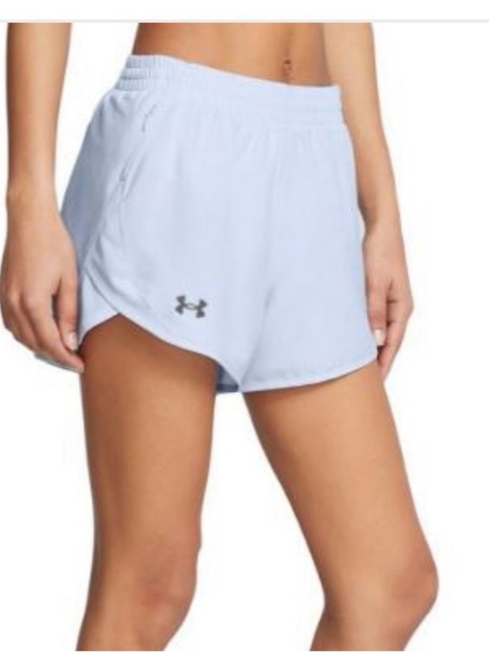 Under Armour Light Blue Women’s Athletic 3” Fly By Running Shorts